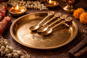 Copper Thali Set